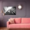 Canvas Wall Art: Modern Skyscrapers in Black and White – Urban Perspective from the Ground Up - Image 4