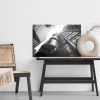 Canvas Wall Art: Modern Skyscrapers in Black and White – Urban Perspective from the Ground Up - Image 6
