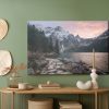 Canvas Wall Art: Mountain Landscape at Dusk – Nature, Stones, and Snowy Peaks - Image 4