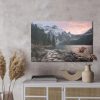 Canvas Wall Art: Mountain Landscape at Dusk – Nature, Stones, and Snowy Peaks - Image 2