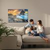 Canvas wall art: Sunset over the sea – rocky coast and golden reflections - Image 7