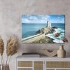 Canvas wall art: Path to the lighthouse – turquoise sea and blue sky - Image 3