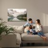 Canvas wall art: Moraine Lake in the clouds – nature in perfect harmony - Image 6