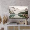 Canvas wall art: Moraine Lake in the clouds – nature in perfect harmony - Image 2