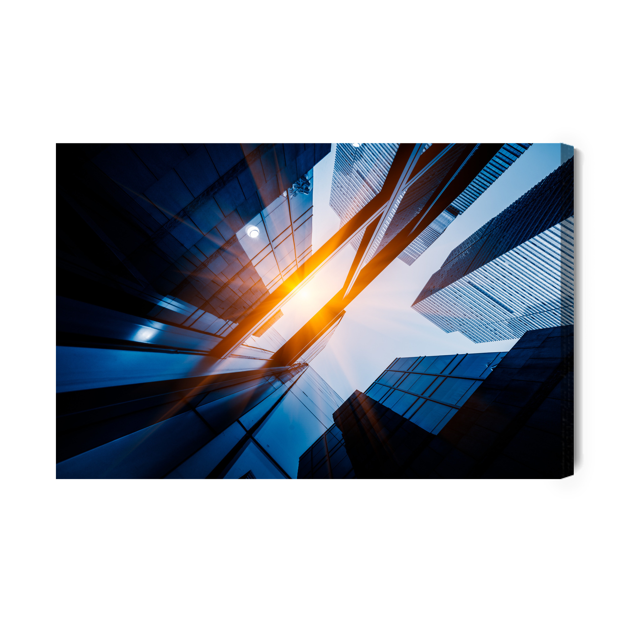 Canvas wall art: Skyscrapers in Shanghai – modern city perspective - Image 2