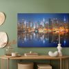 Canvas Wall Art: Manhattan at Night – The Glow of the Metropolis by the Water - Image 5