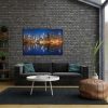 Canvas Wall Art: Manhattan at Night – The Glow of the Metropolis by the Water - Image 2
