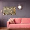 Canvas Art: Antique World Map – Vintage Retro Decoration - Image 4