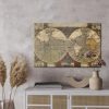 Canvas Art: Antique World Map – Vintage Retro Decoration - Image 3