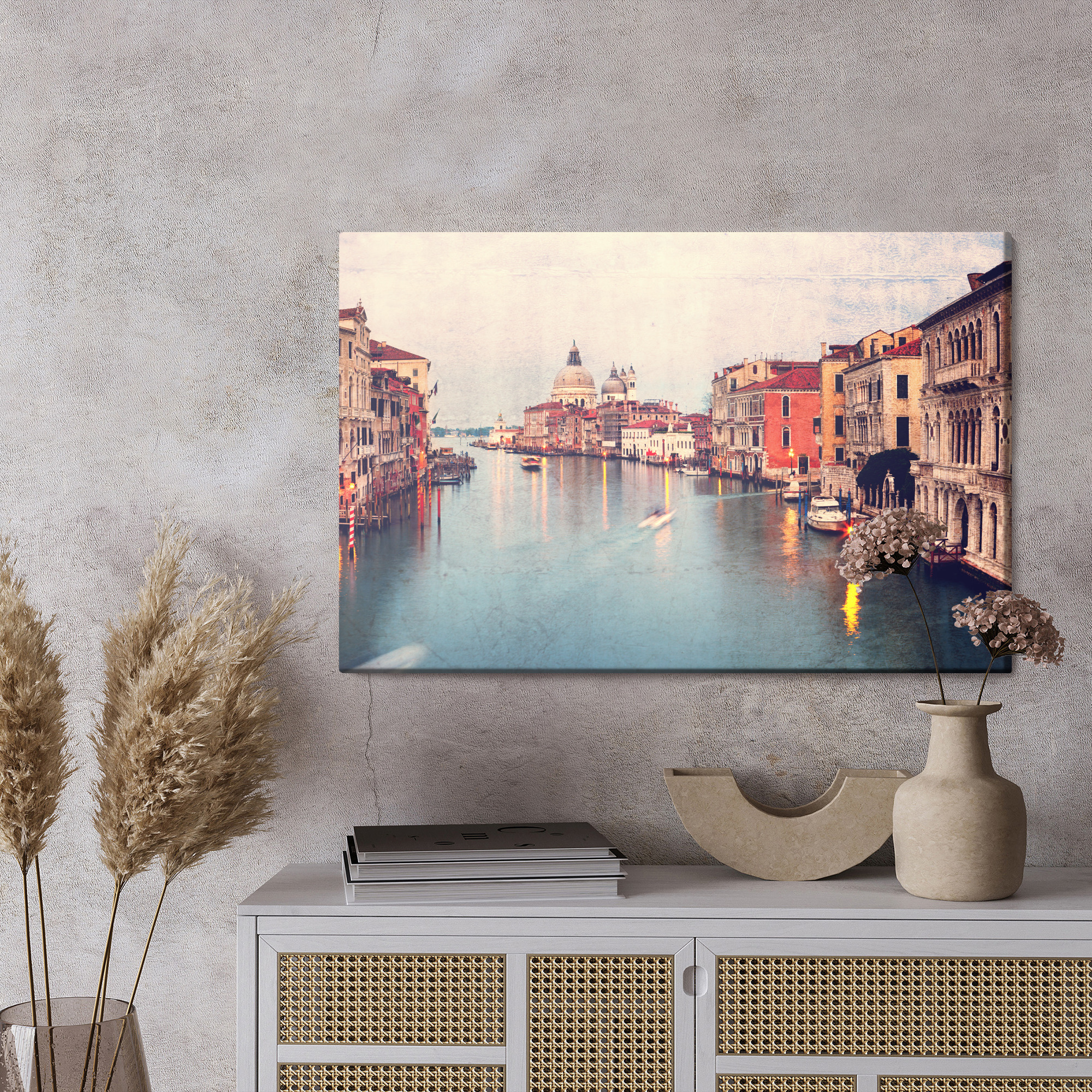 Canvas print Venice canal view at dusk - Image 3