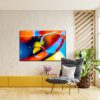 Abstract Canvas Art: Colorful Energy – A Modern Play of Light and Form - Image 2