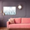 Modern canvas wall art: Forest in the mist under the moon – elegant decoration for the living room - Image 3