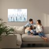 Modern canvas wall art: Forest in the mist under the moon – elegant decoration for the living room - Image 6