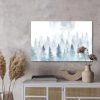 Modern canvas wall art: Forest in the mist under the moon – elegant decoration for the living room - Image 2