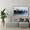 Canvas Art: Forest in the Fog – Mysterious Landscape of Nature - Image 2