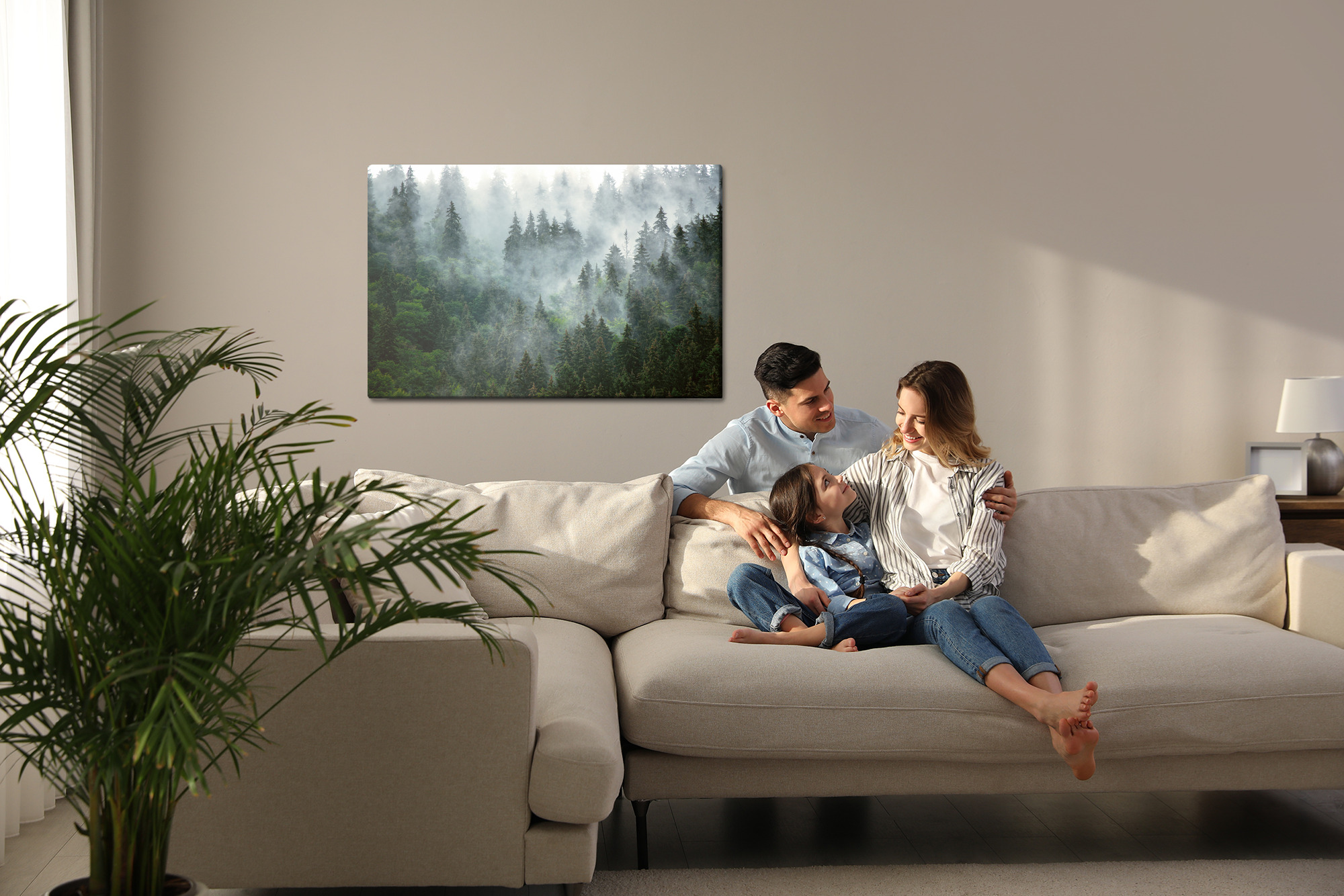 Forest Mist at Dawn – Modern Canvas Wall Art for Living Room and Bedroom - Image 7