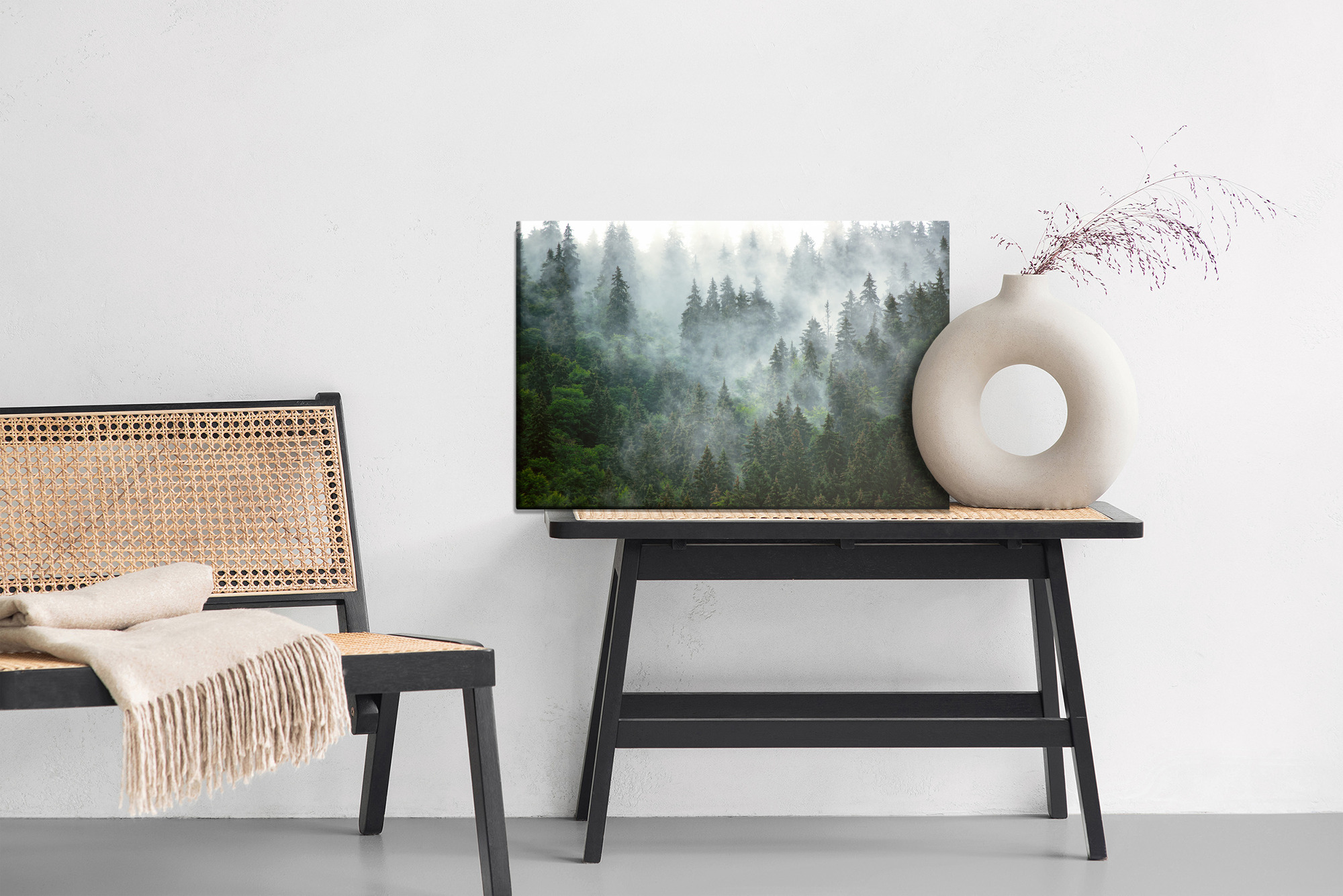 Forest Mist at Dawn – Modern Canvas Wall Art for Living Room and Bedroom - Image 6