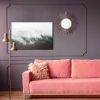 Modern canvas wall art: Mountain forest in the mist – minimalist decoration for the living room and office - Image 4