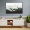 Modern canvas wall art: Mountain forest in the mist – minimalist decoration for the living room and office - Image 2