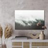 Modern canvas wall art: Mountain forest in the mist – minimalist decoration for the living room and office - Image 3