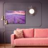 Canvas wall art: Lavender Fields at Sunset – romantic landscape for your living room - Image 4