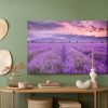 Canvas wall art: Lavender Fields at Sunset – romantic landscape for your living room - Image 5