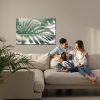 Canvas wall art: Monstera leaf in shades of green – minimalist decoration - Image 6