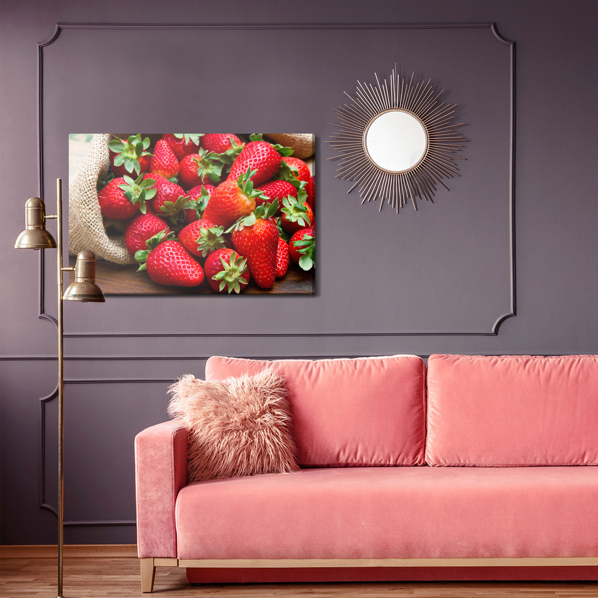 Juicy Strawberries – Canvas Wall Art for Kitchen, Dining Room and Living Room - Image 5
