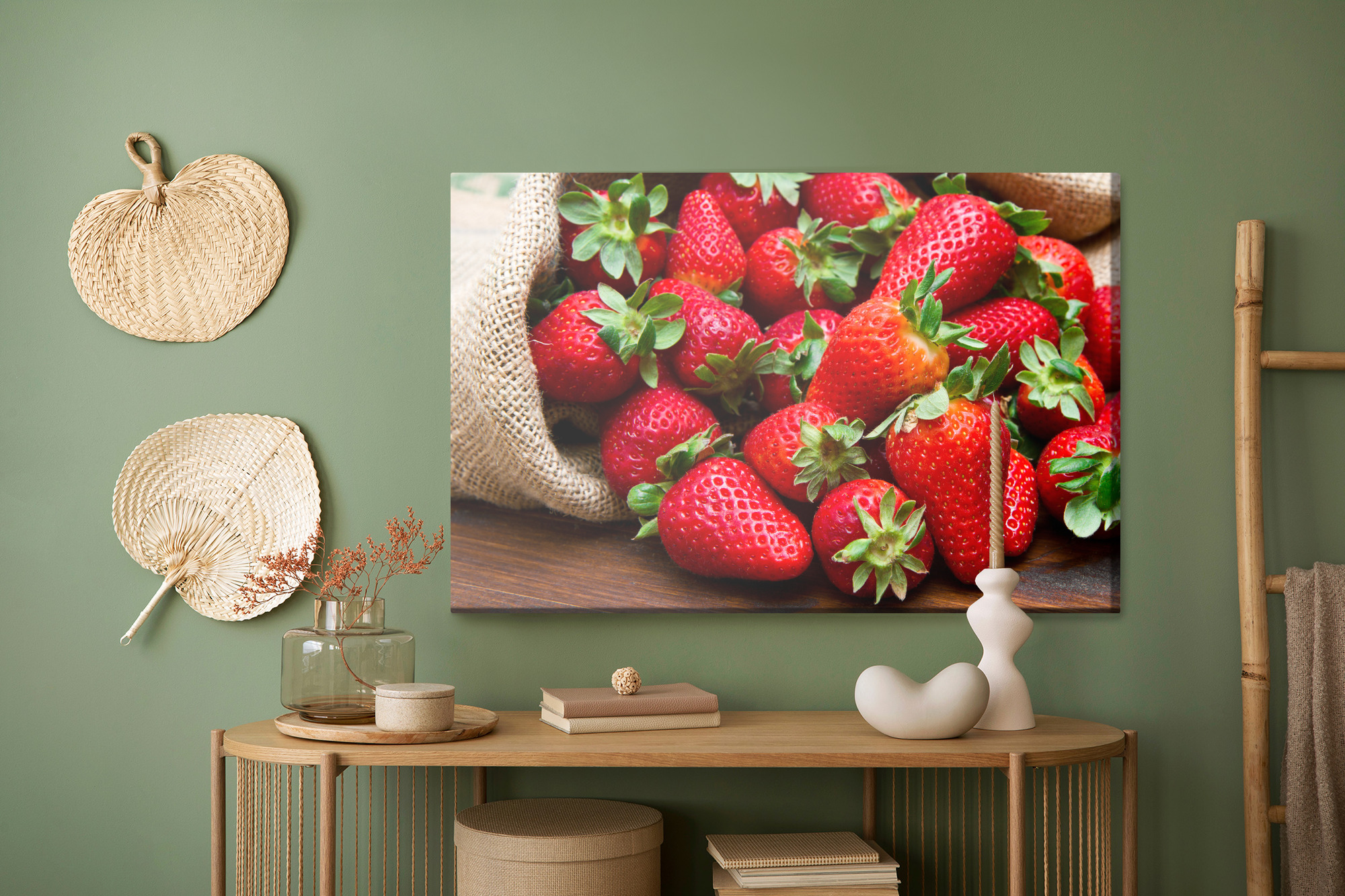 Juicy Strawberries – Canvas Wall Art for Kitchen, Dining Room and Living Room - Image 6
