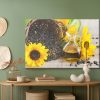 Canvas wall art: Sunflowers, seeds and oil – warm decoration for kitchen and dining room - Image 5