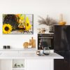 Canvas wall art: Sunflowers, seeds and oil – warm decoration for kitchen and dining room - Image 2