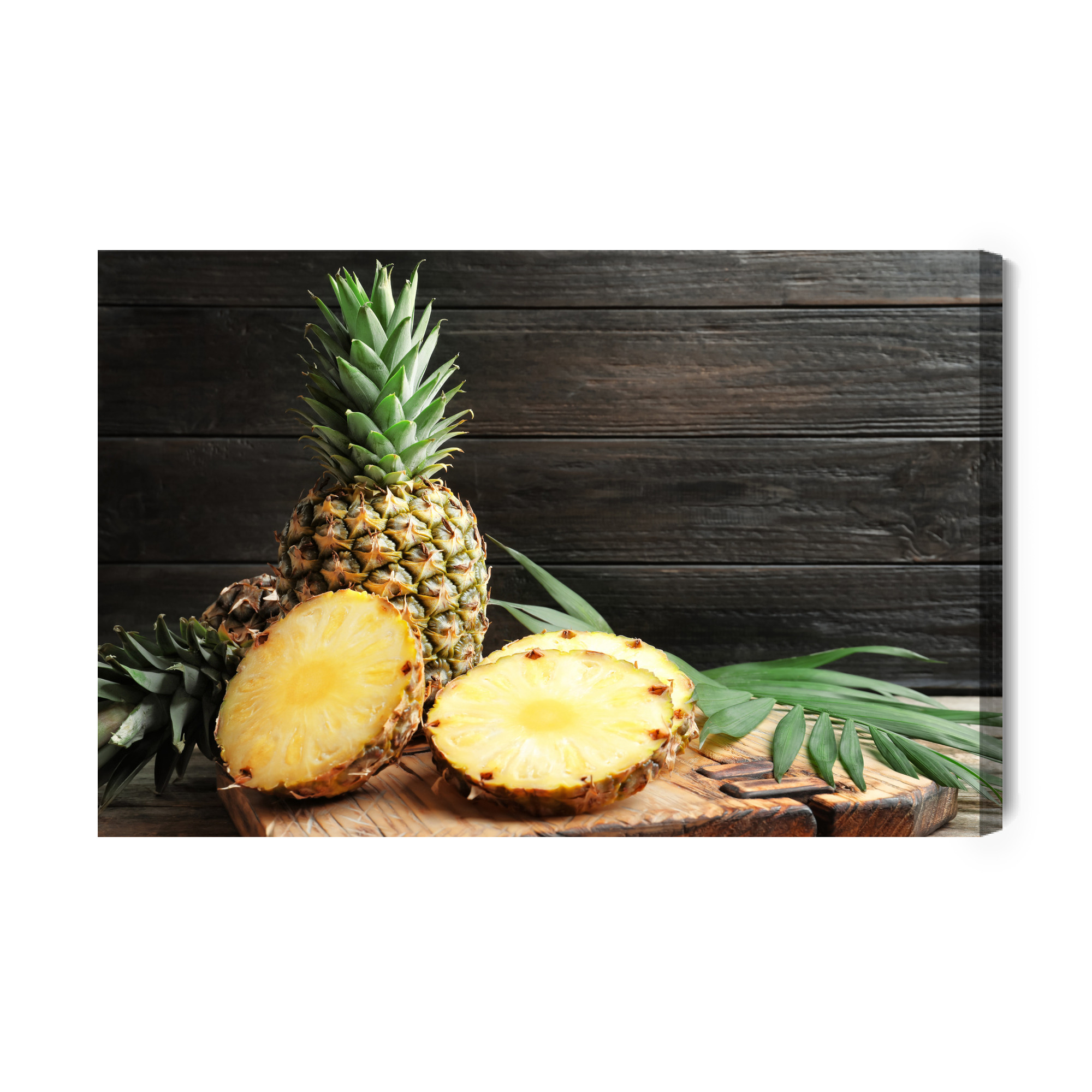 Juicy pineapple in the kitchen – canvas print - Image 2