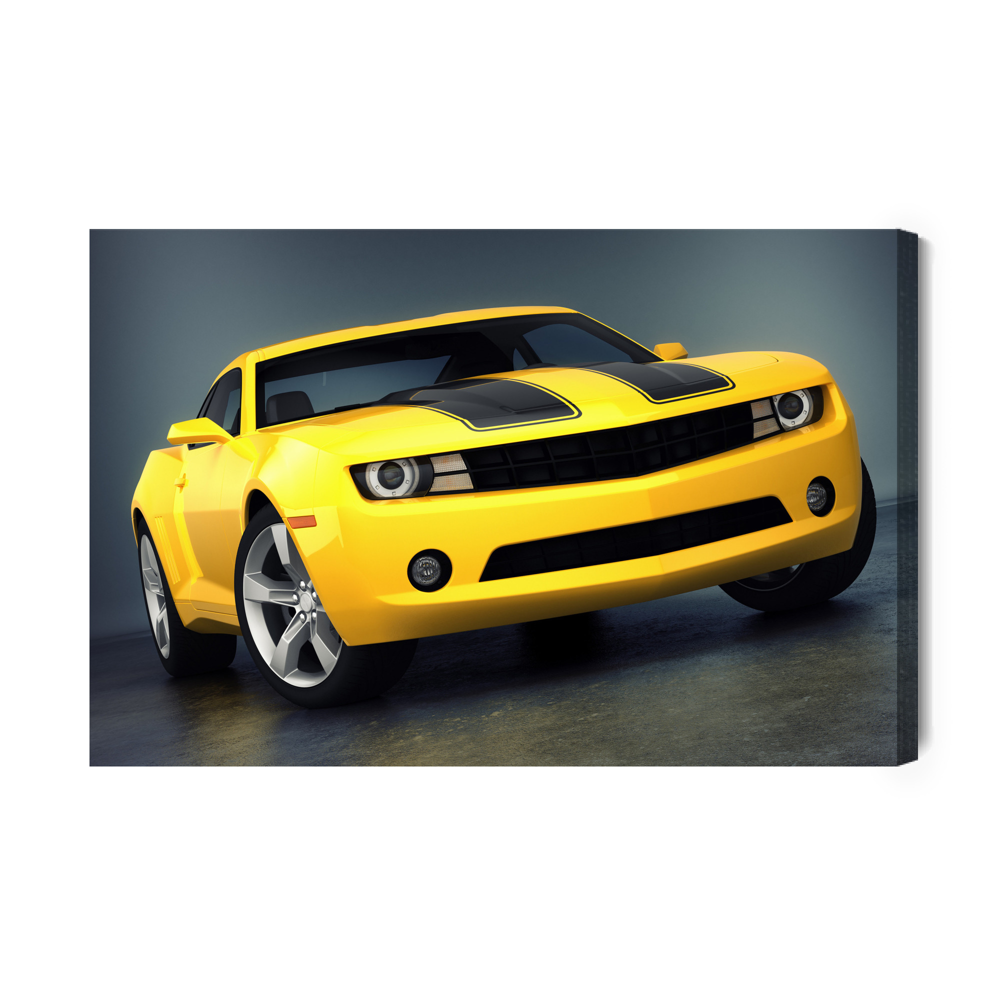 Canvas Art: Yellow Sports Car – Power, Style and Energy - Image 2