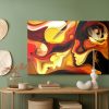 Canvas Wall Art: Abstract Human Faces in Warm Colors - Image 4