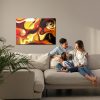 Canvas Wall Art: Abstract Human Faces in Warm Colors - Image 6