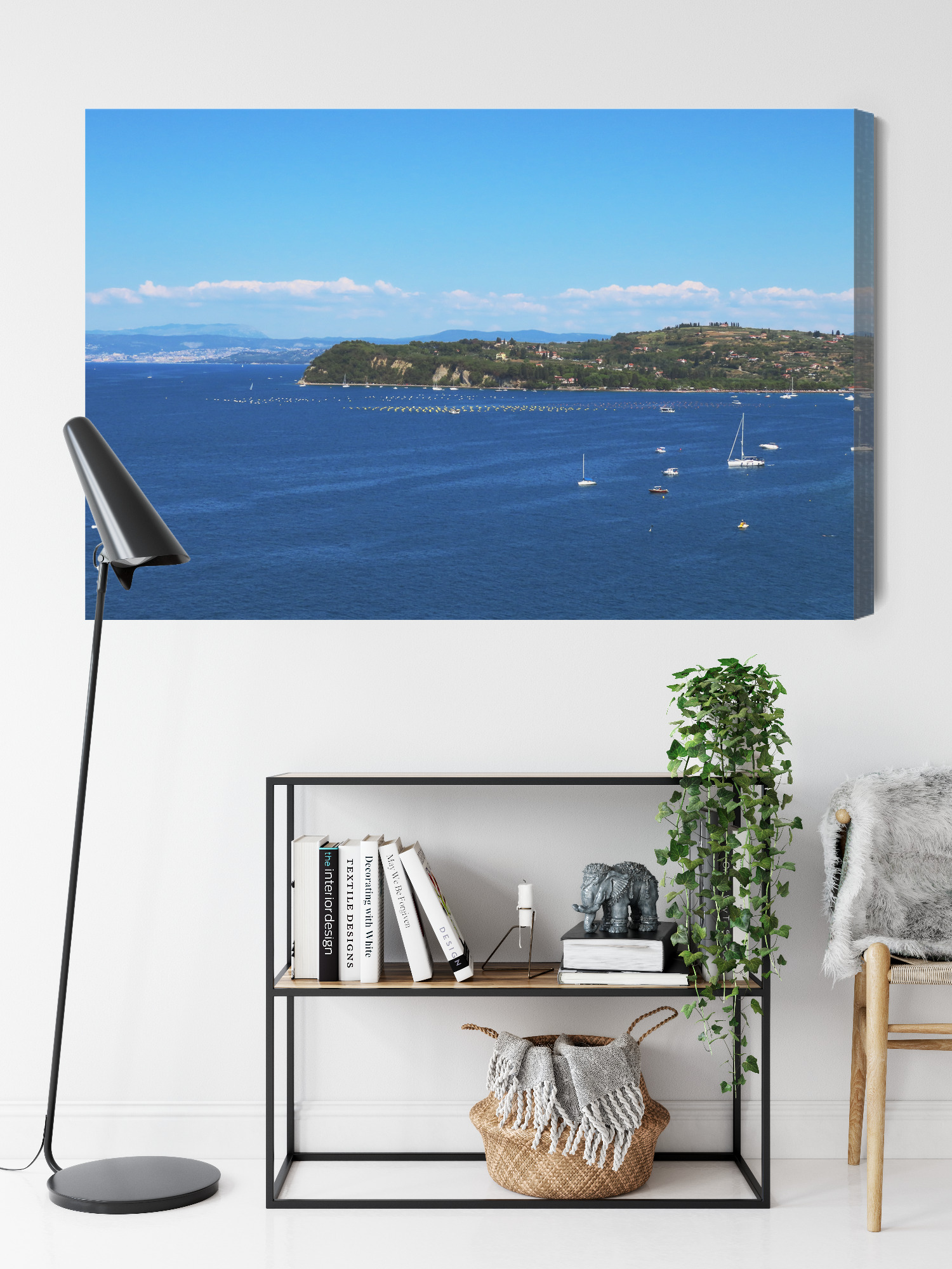 Modern Canvas Print: Sea Panorama with Sailboats – ideal for living room and office - Image 9