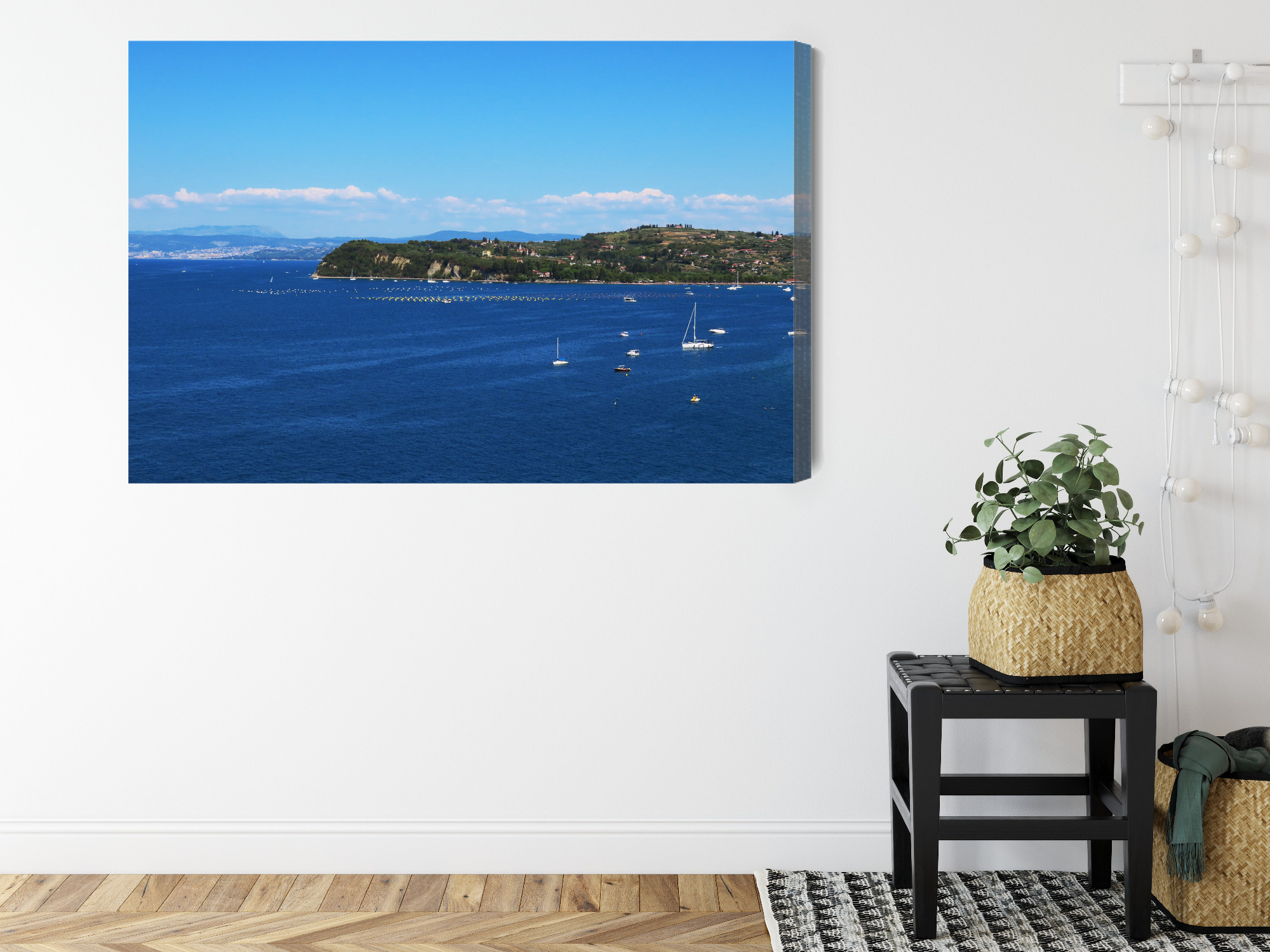 Modern Canvas Print: Sea Panorama with Sailboats – ideal for living room and office - Image 8
