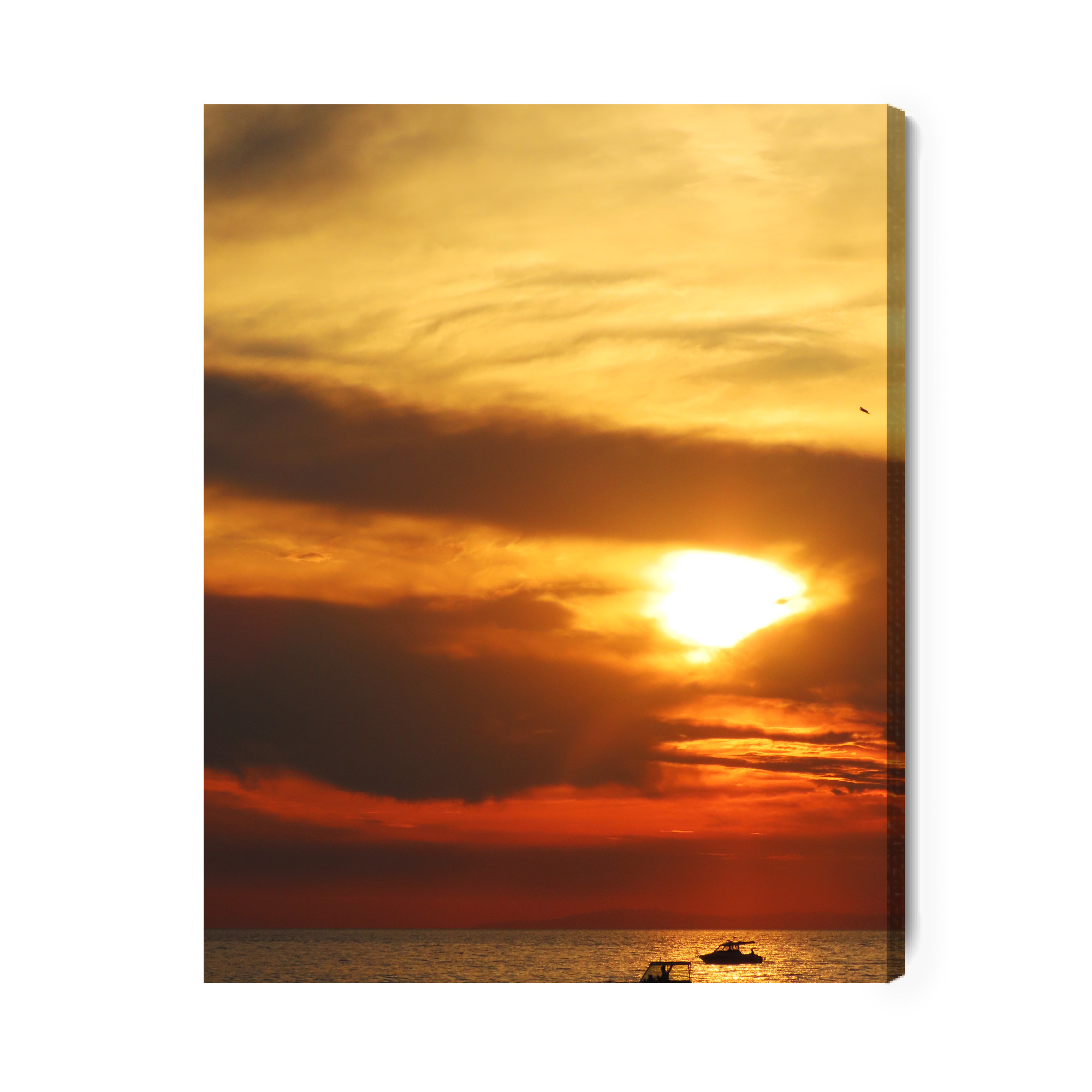 Elegant Canvas Print: Fiery Sunset over the Sea – for Living Room - Image 2