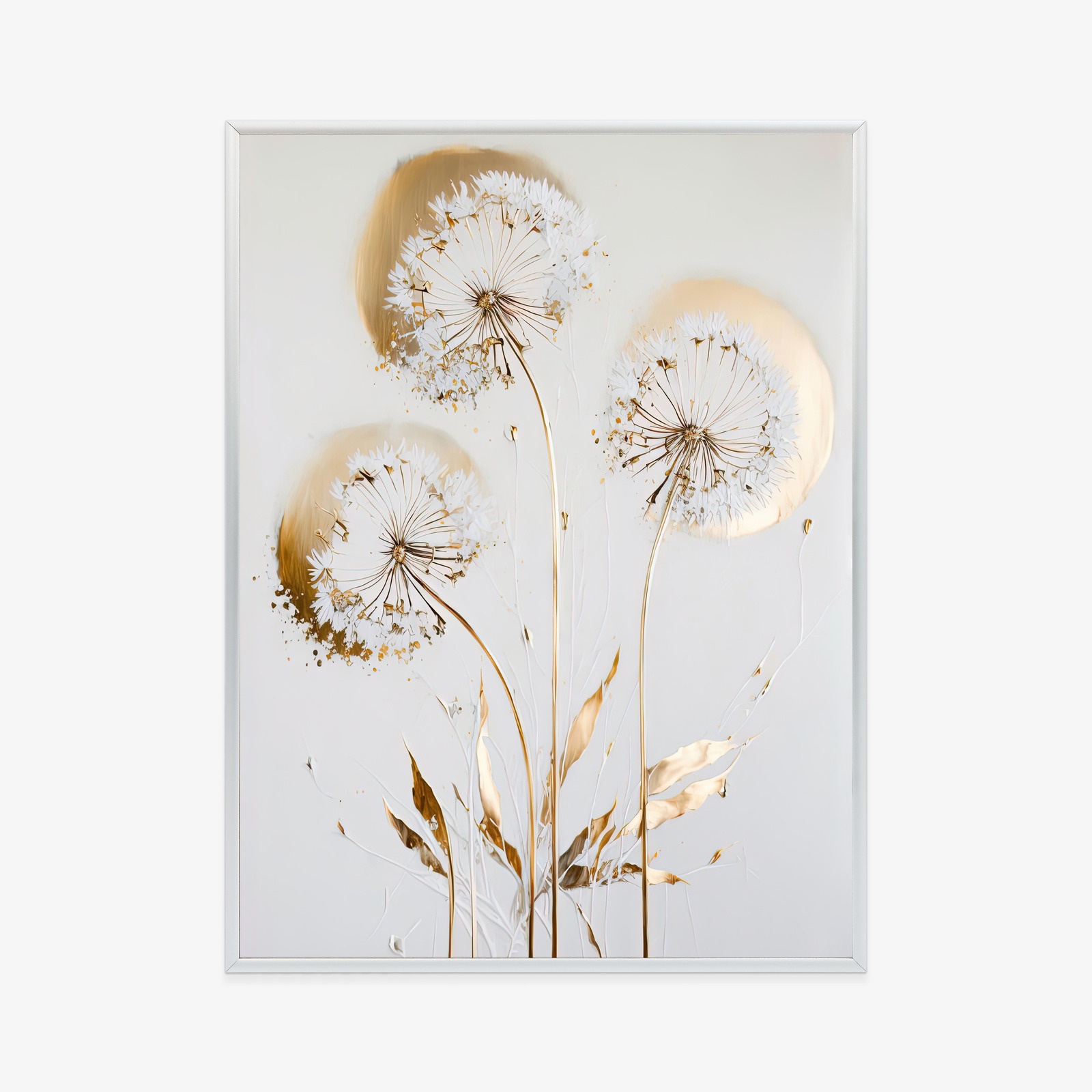 Plakat złote dmuchawce glamour z efektem światła - obrazek 10