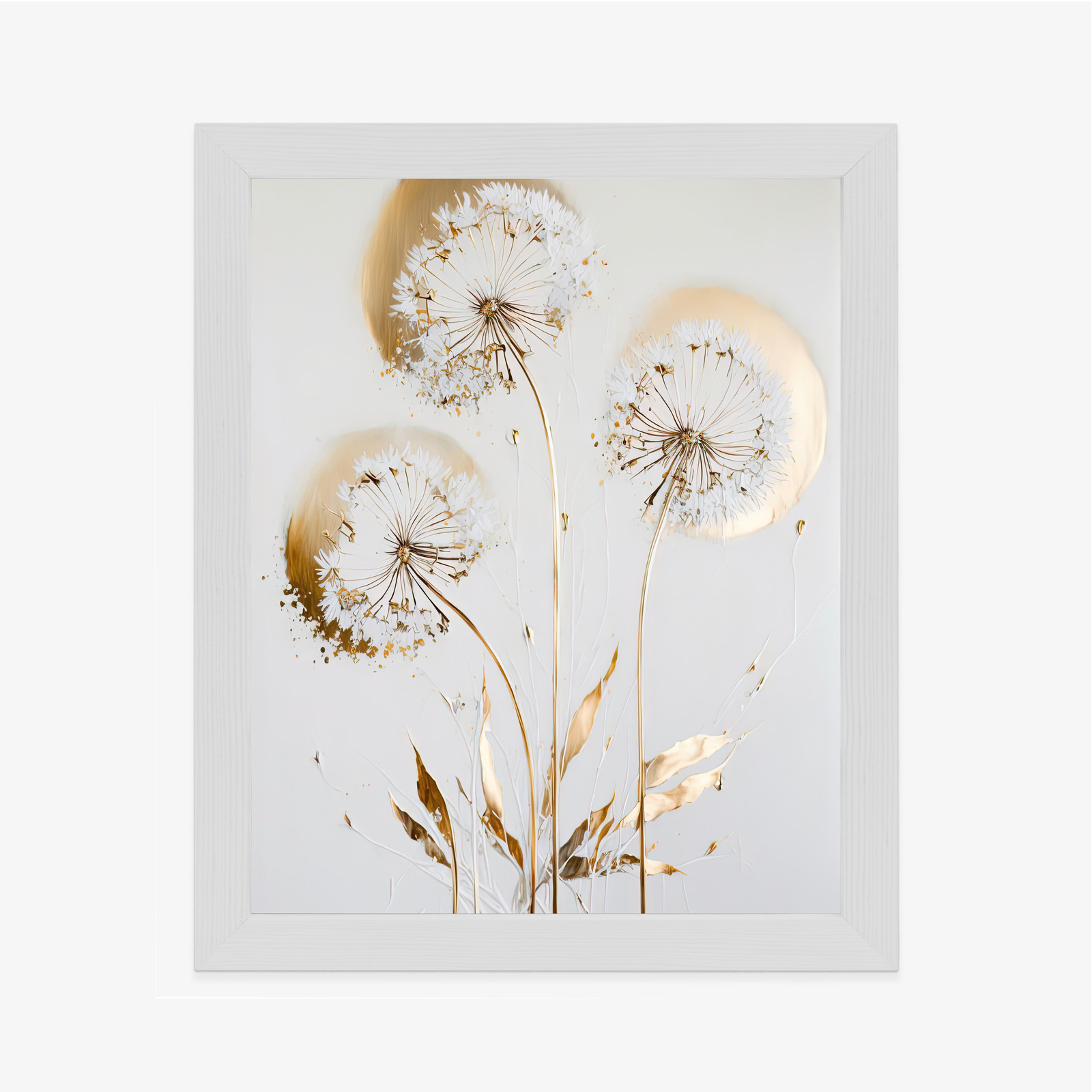 Plakat złote dmuchawce glamour z efektem światła - obrazek 13