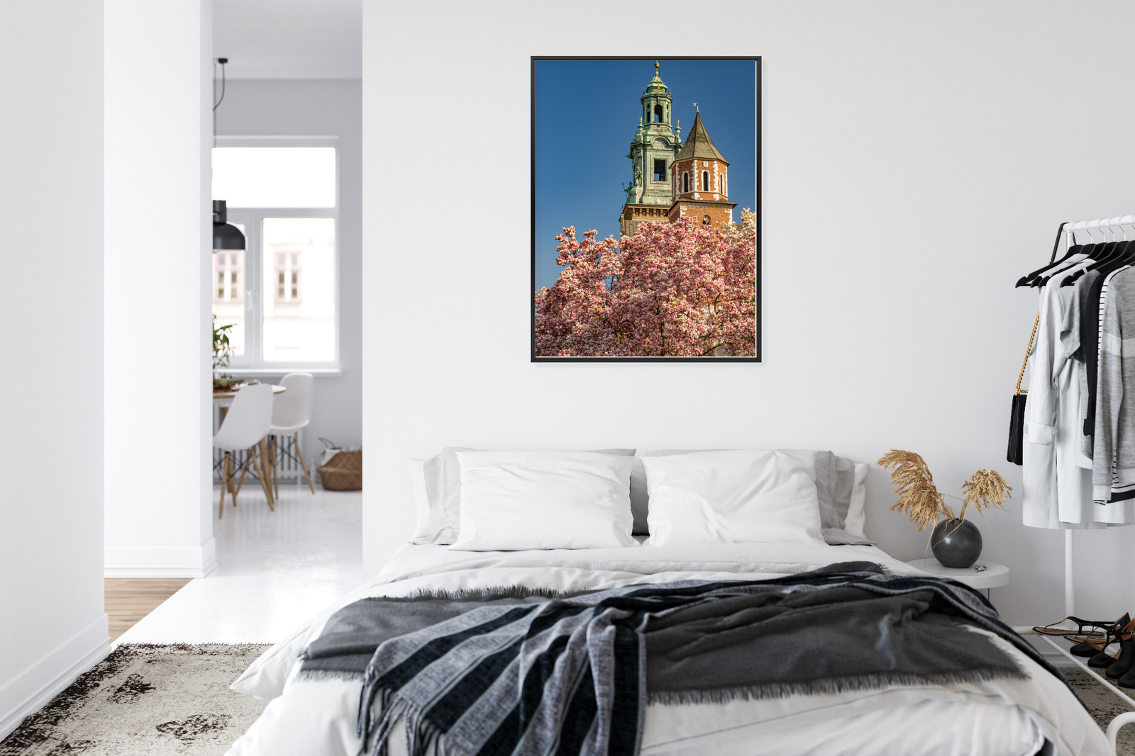 Poster Krakow: Wawel among blooming magnolias - Image 6