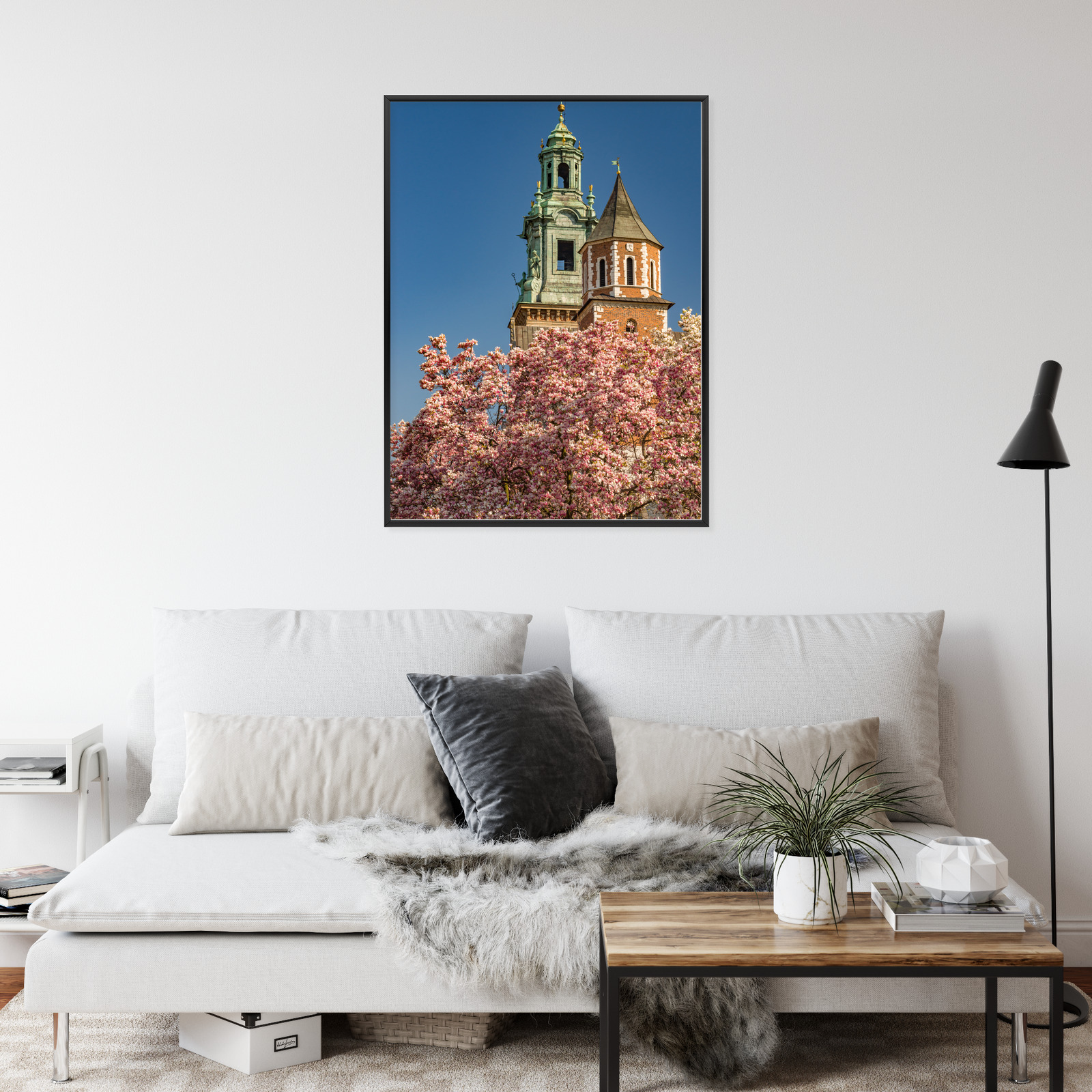 Poster Krakow: Wawel among blooming magnolias - Image 3