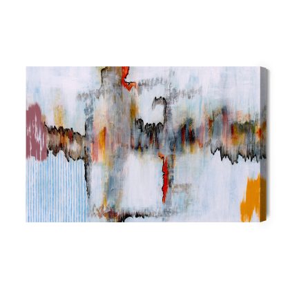 Canvas Print Abstract with a Red Accent