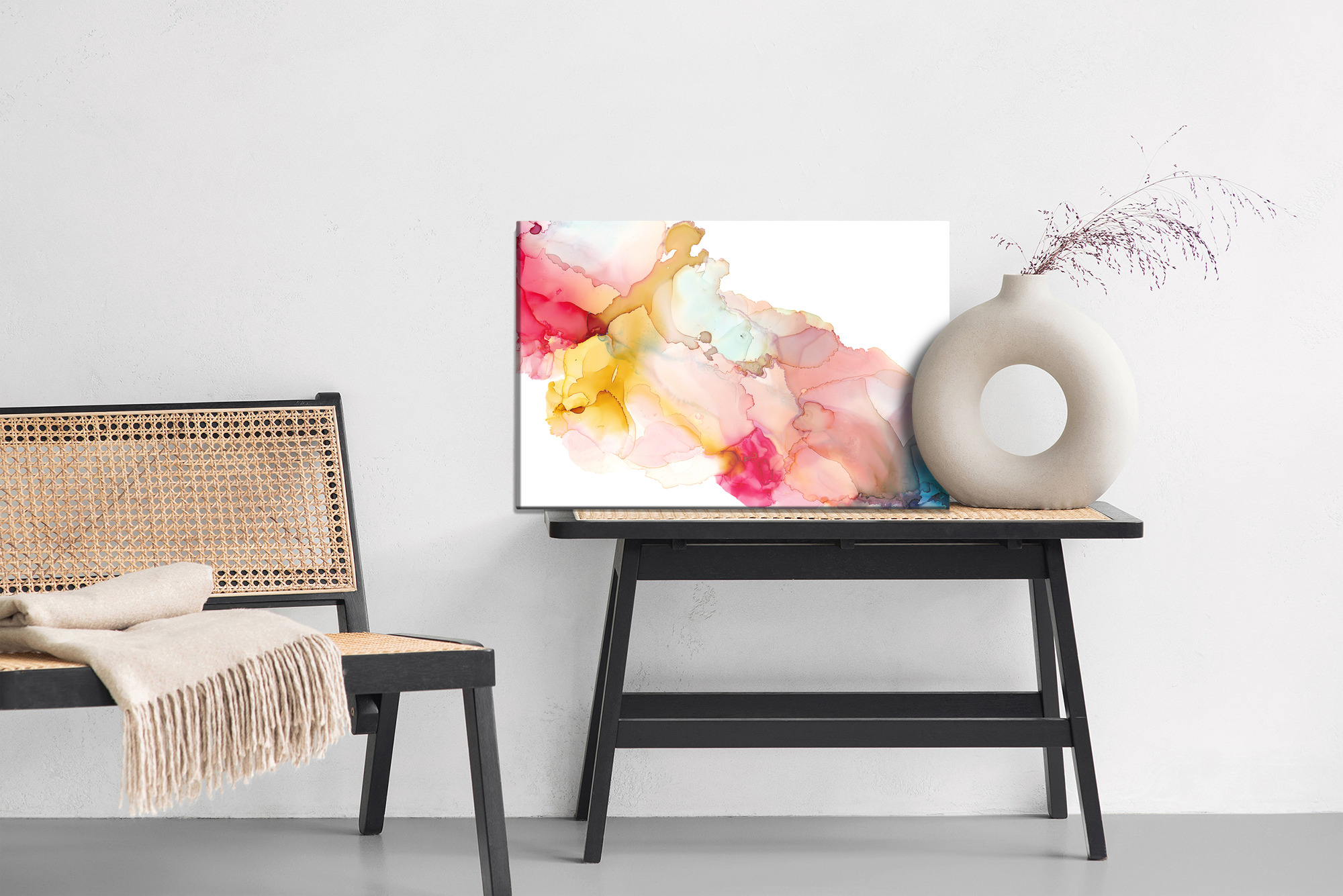 Canvas Print Pastel Abstract in Warm Colors - Image 9
