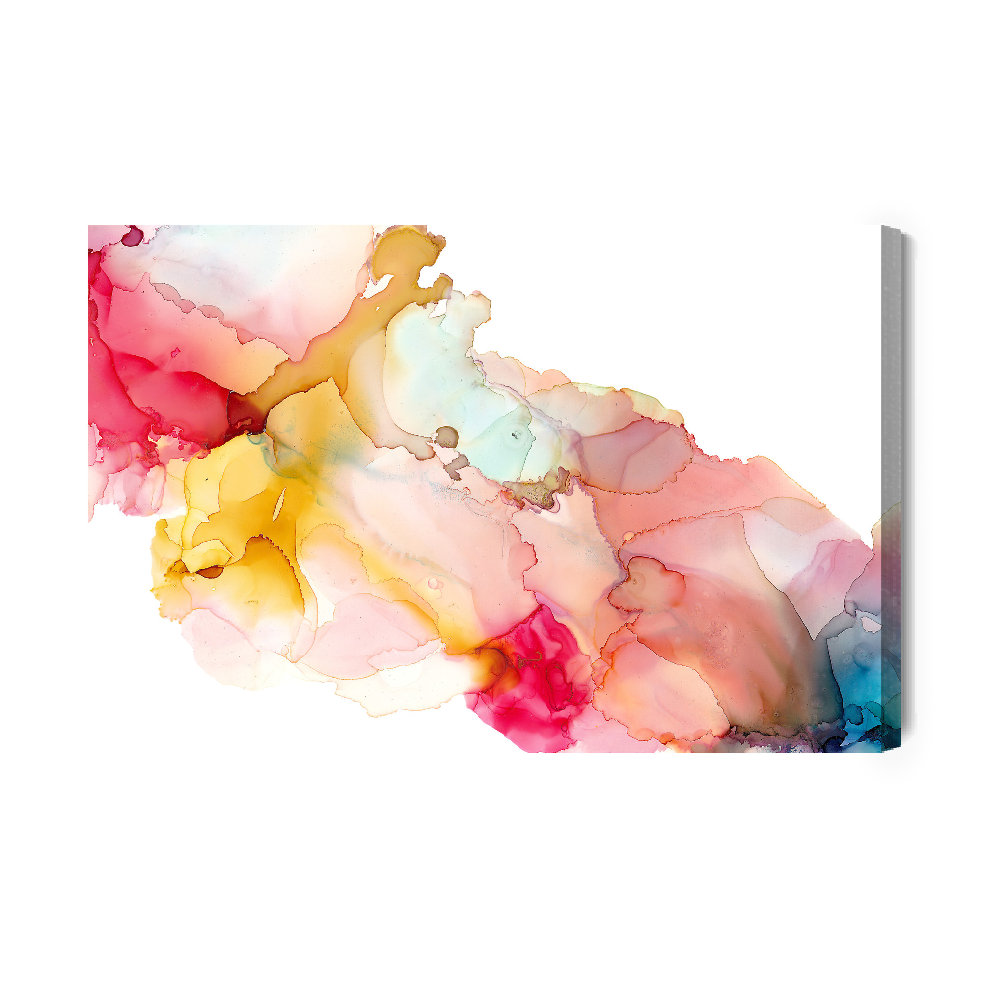 Canvas Print Pastel Abstract in Warm Colors - Image 2