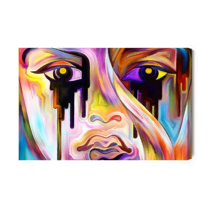 Canvas Print Colorful Abstract Portrait