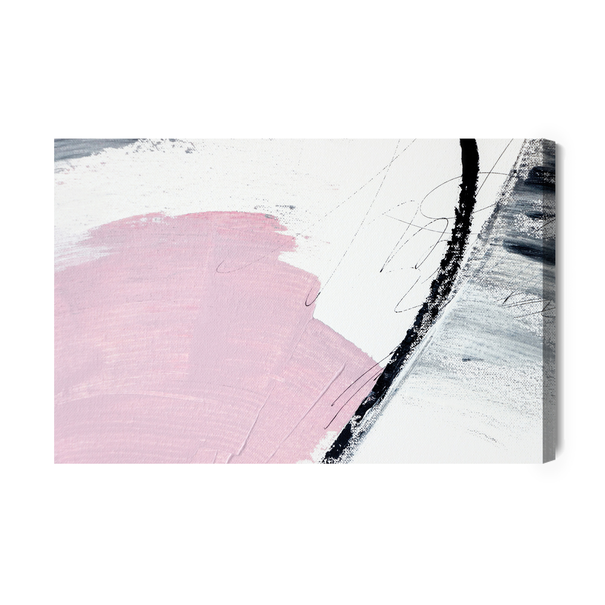 Canvas Print Minimalist Abstract with Pink