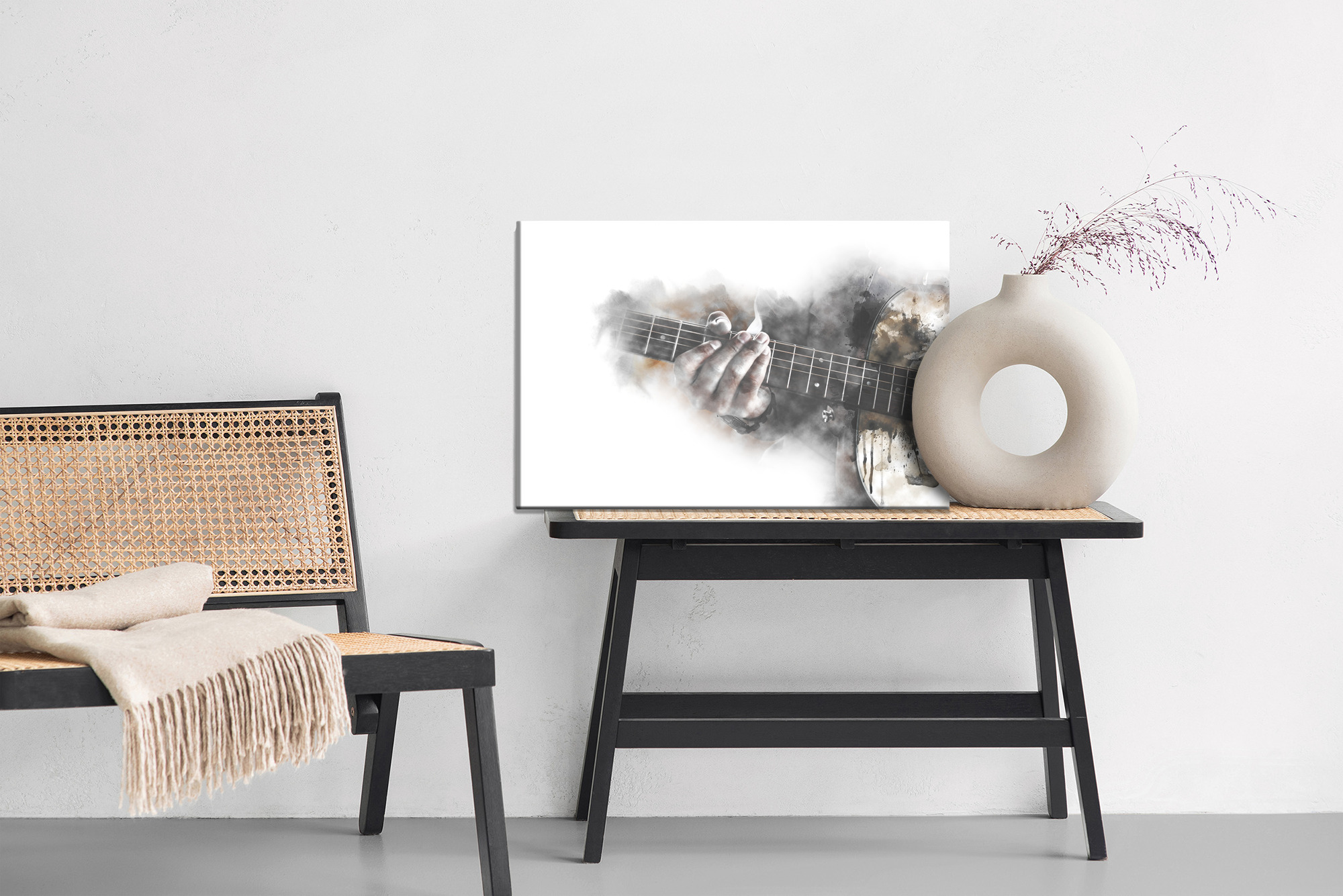 Canvas Print Abstract Guitar in the Mist - Image 9