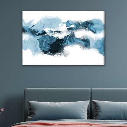 Canvas Print Abstract Blue Marble
