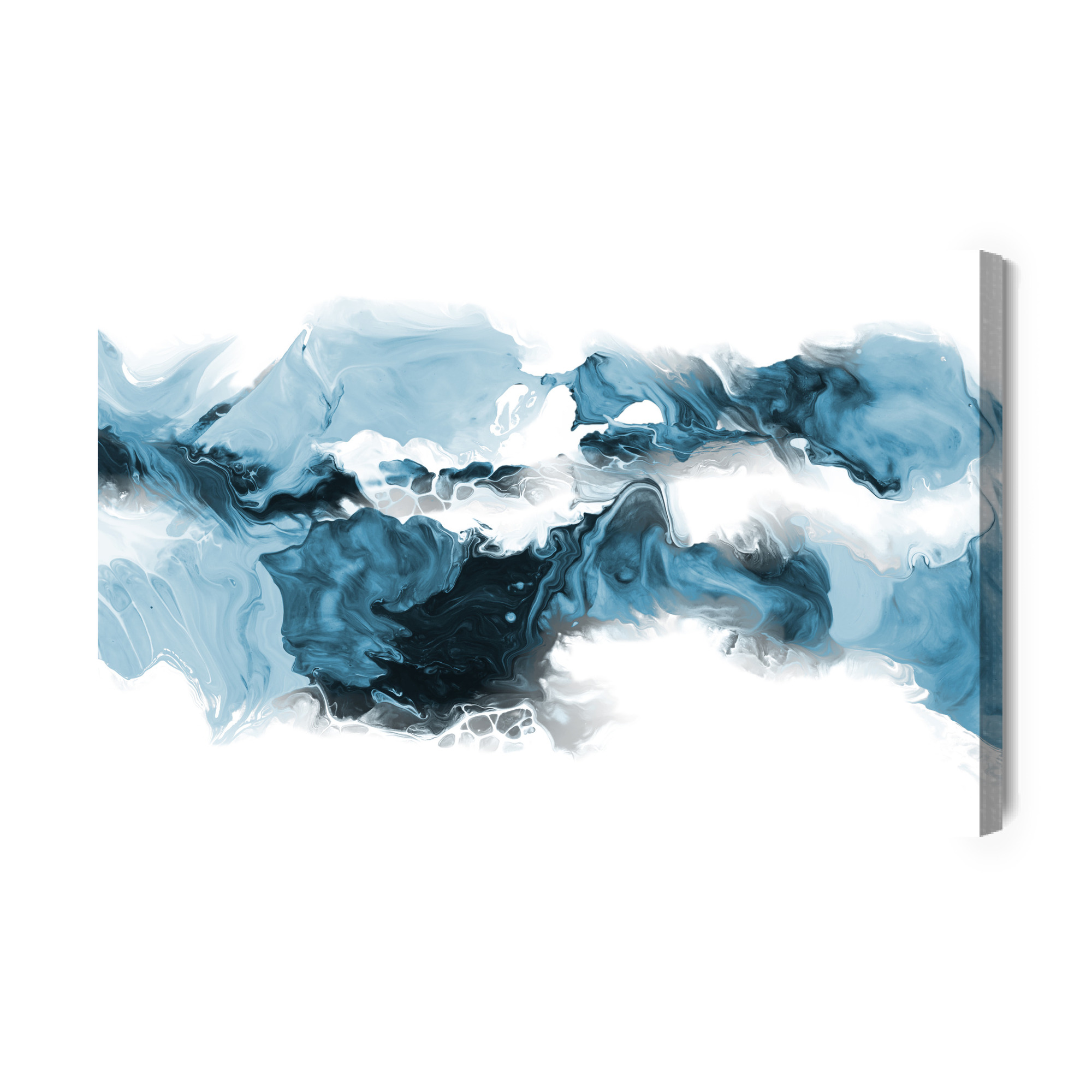 Obraz na płótnie Abstrakcja niebieski marmur - obrazek 2